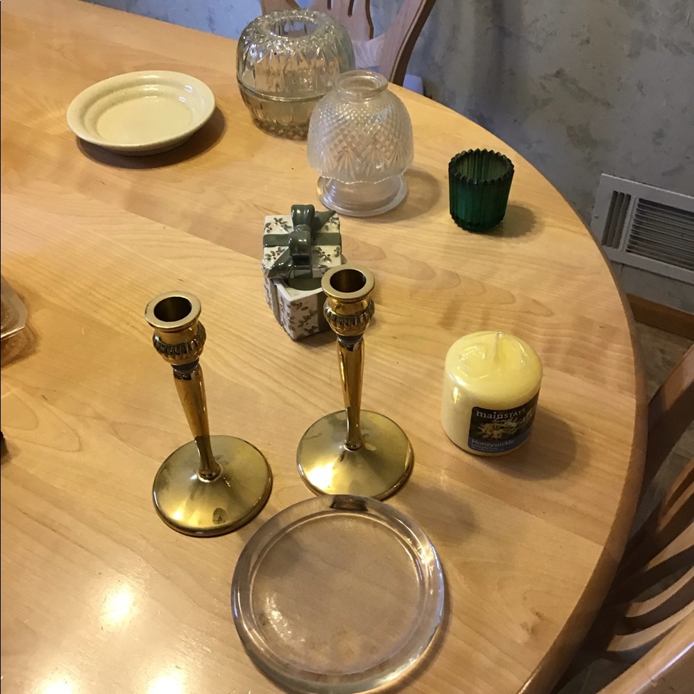 Various candle holders